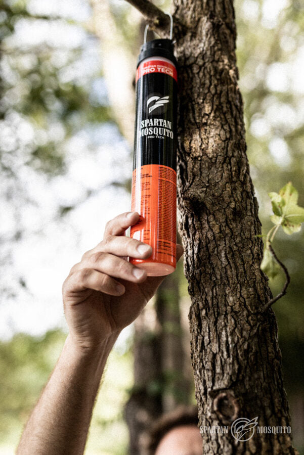 Hang the tube on a branch